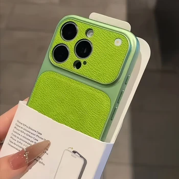 Original Matte Leather Texture Phone Case For iPhone 17 16 15 14 13 Pro Max Camera Protection Non-slip Shockproof Bumper Cover 1