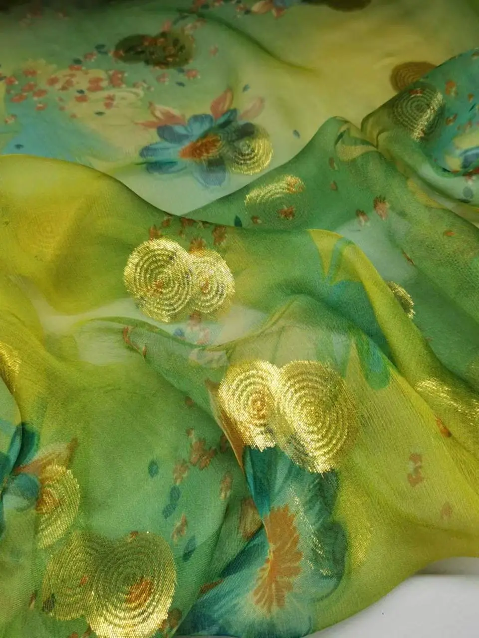 Saree Mulberry Silk Metallic Lurex Brocade Metallic Sudan Toub Fabric Soft Somali Dirac DIY Cloth Dress Scarf Material