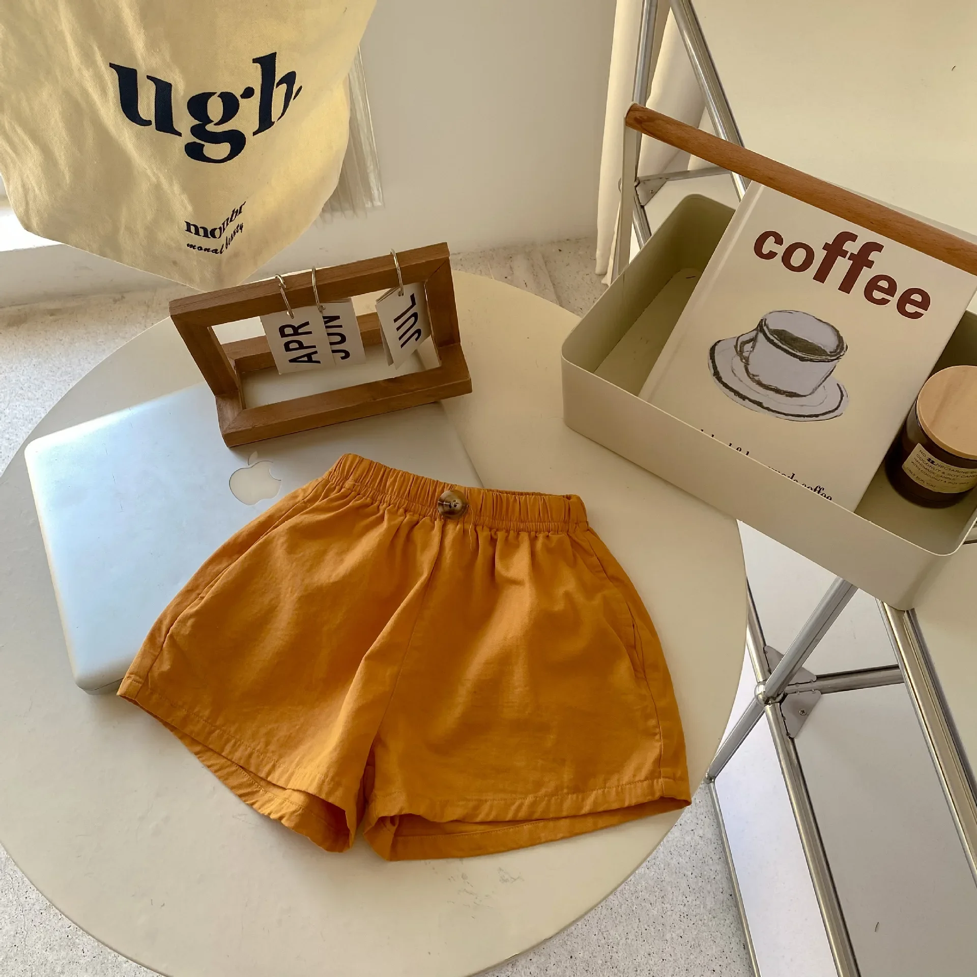 Clearance 110cm 1849B Children Clothes Candy Color Girl Shorts Summer Korean Children's Trousers Washed Cotton Boy Shorts