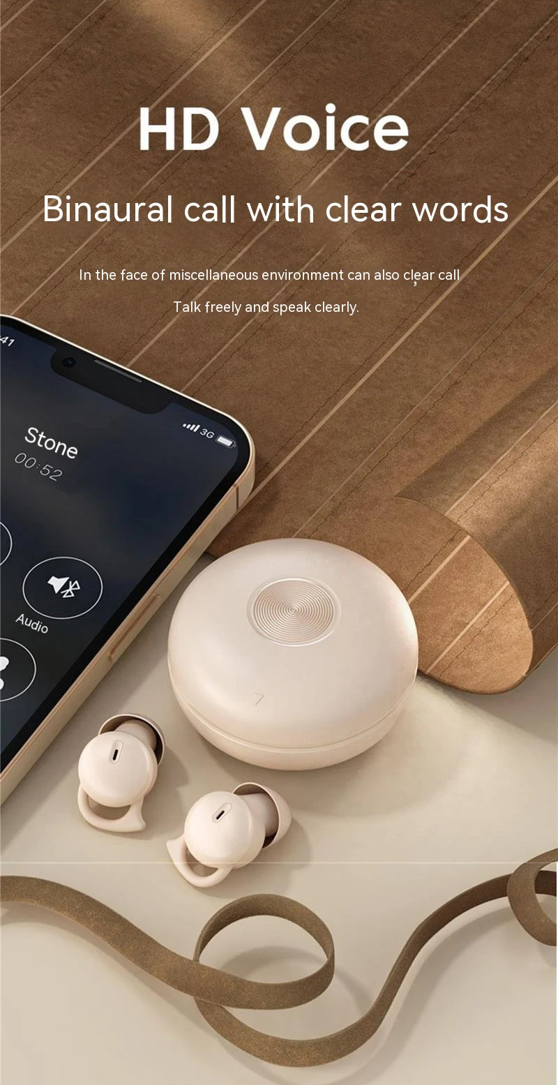 1MAS Y26S Sleep Wireless Earbuds Bluetooth In Ear Waterproof Headphones TWS Mini Invisible Earphones HIFI Stereo Sports_voghion.com