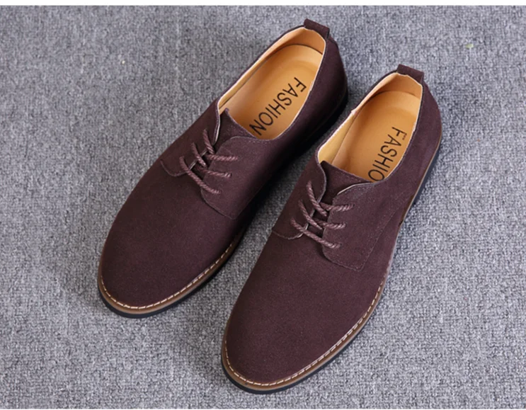 Scarpe da sposa da ufficio slip-on in pelle scamosciata Oxford da uomo_voghion.com