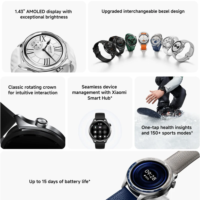 Global Version Xiaomi Watch S4 Bluetoorth Watch Dual-frequency