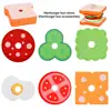 Kids Montessori  Matching Wooden Toys Simulation Hamburg DIY Colors Shape Matching Sensory Board Game Educational Toys for Kids 5