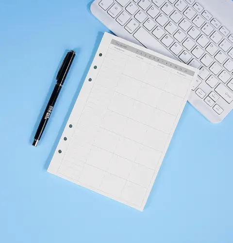45 Sheets A5 A6 A7 Loose Leaf Notebook Refill Spiral Binder Inner Page Line Blank craft  Grid Inside Paper Stationery - Image 15