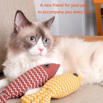 Interactive Linen Fish Toy 1