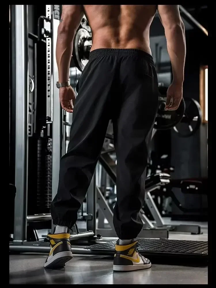 Men's Sports and Leisure Loose Version of Fitness Wool Pants Fall and Winter Fashion Fitness Streetwear Men Pants
