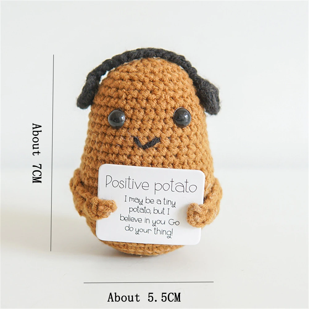 Mini Positive Poo Hug Gifts Creative Positive Poo Knitted Doll for Desktop  Office Home Decor Holiday Party - AliExpress