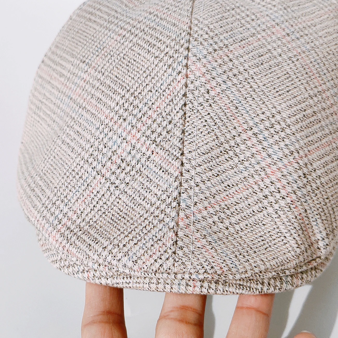 Newborn High quality Hat Berets Baby Boys Elastic Hats Cotton Lattice Cute Dress Accessories Fashion Kids 1-4 YCaps Casual Cap