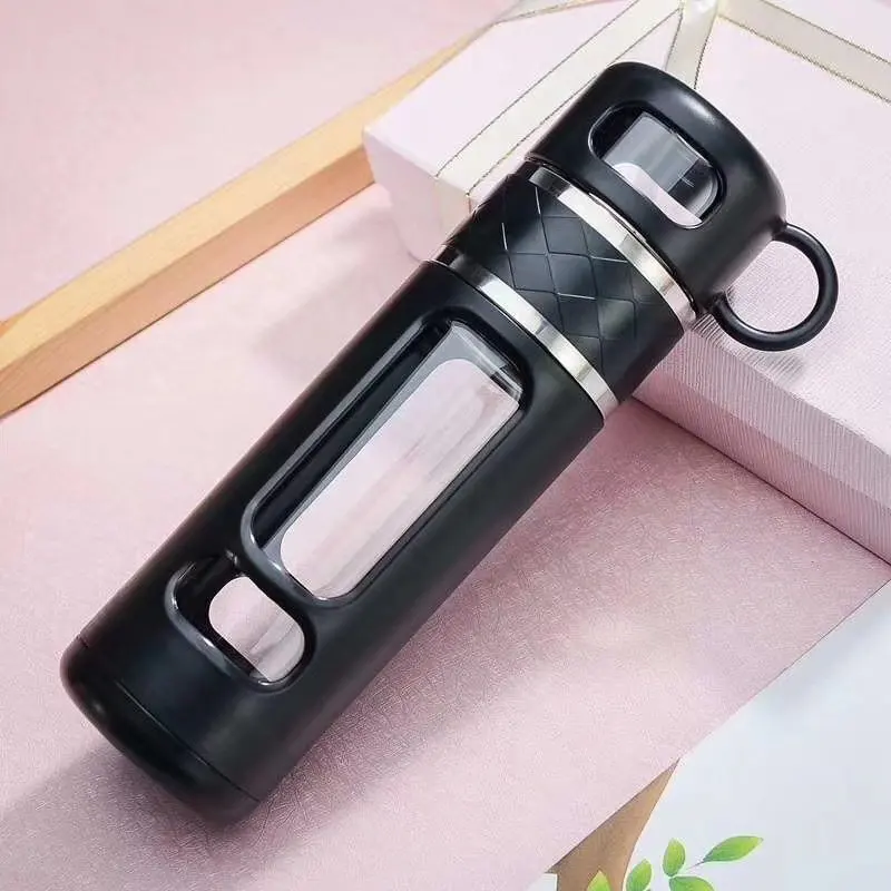 Tea cup Tea water separation 520ML Tea cup Water dishes Double-layer Insulation cup Portable Filtering thermal