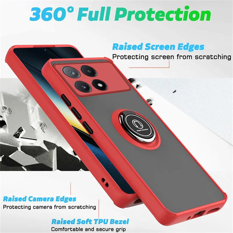 Shockproof Car Magnetic Ring Holder Stand Phone Case Cover
