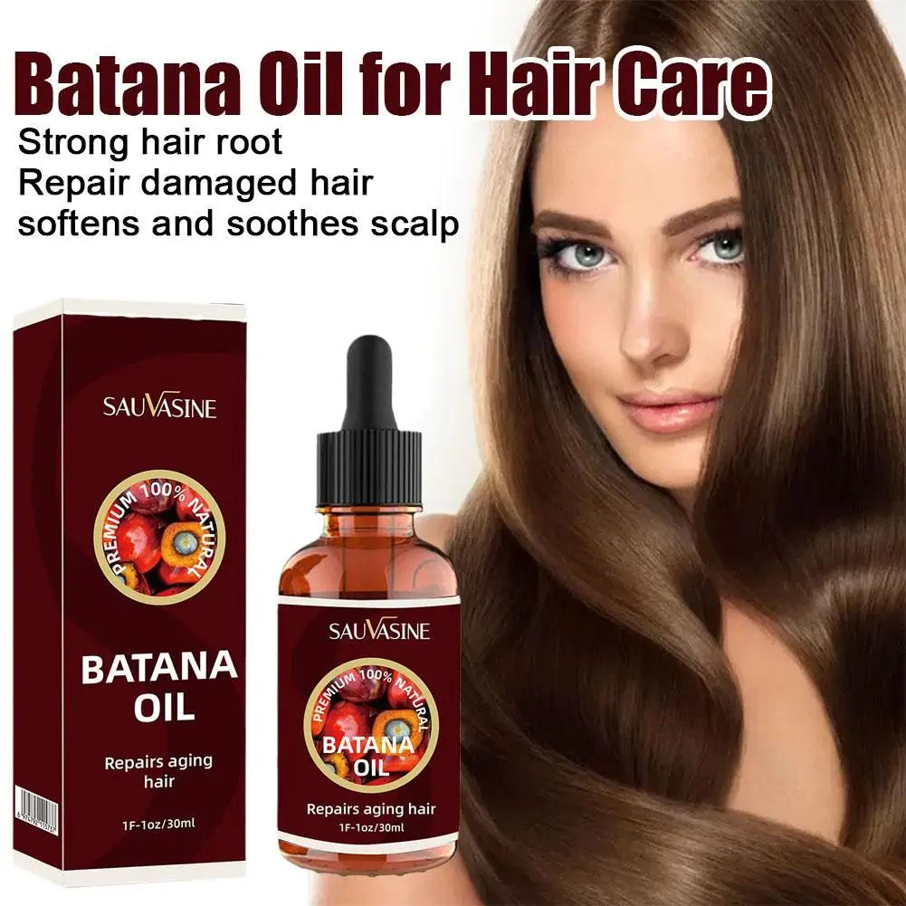 

30ml Batana Oil For Hair Promotes Growth Hair For Men Women Enhances Hair Skin Radiance Strengthening Thickening Serum Y4F4