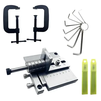 Set di Taglierine Regolabili per Cinghie in Pelle, Strumento Manuale per Taglio di Strisce di Cuoio per Fai-da-Te e Artigianato Professionale