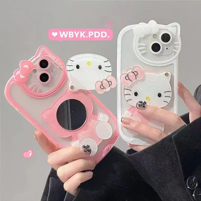 Hello Kitty Foldable Mirror Stand Phone Case – In Kawaii Shop