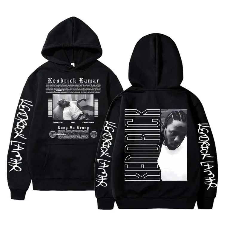

Hip Hop Rapper Kendrick Lamar Mr. Morale & The Big Steppers Kung Fu Kenny Print Hoodie Male Vintage Sweatshirt Oversized Clothes