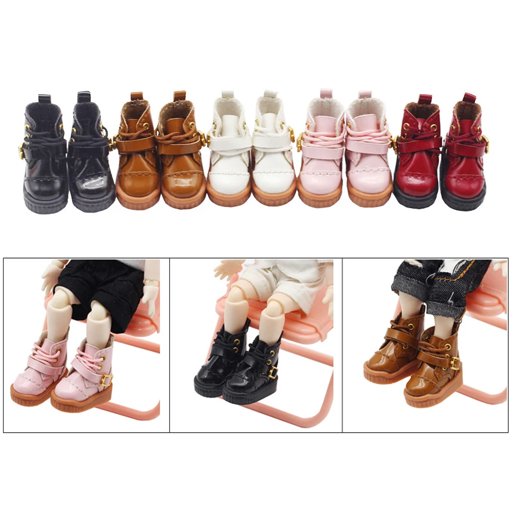 New Obitsu 11 Fashion Japanese Small Leather Shoes Ob11 Accessori Per Bambole Mini Toy Per Penny, Molly, Ymy, Gsc, 1/12 Bjd Doll