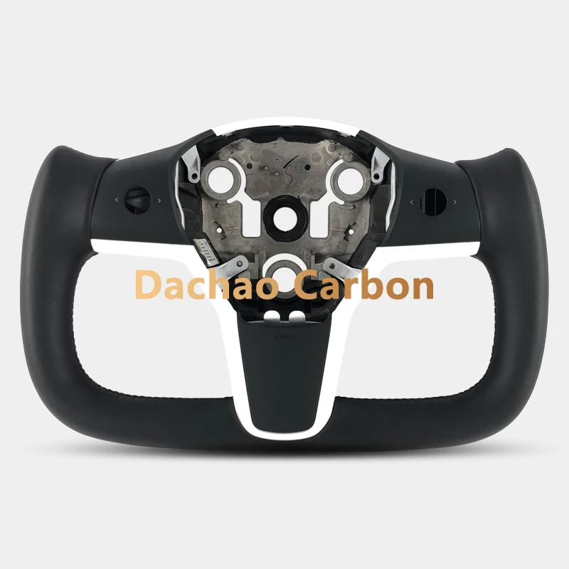 

Yoke Carbon Fiber Steering Wheel for Tesla Model Y 2022 2023 Shanghai Version Customized Alcantara F1 Sport Racing
