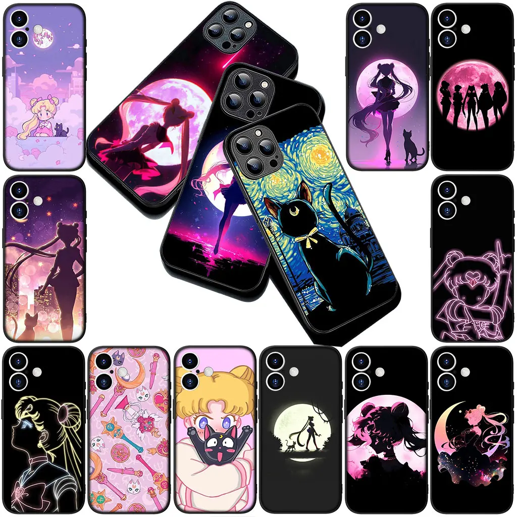 Cartoon S-Sailors Anime Moons Girl Phone Case