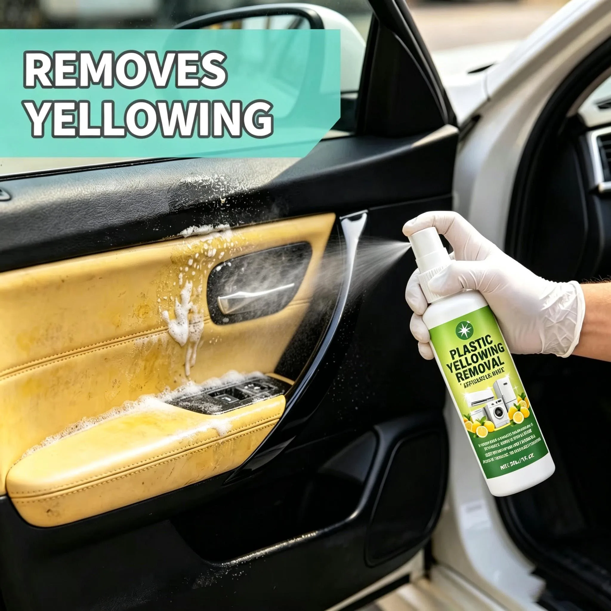 Advanced Plastic Yellowing Remover for Cars and Household Appliances