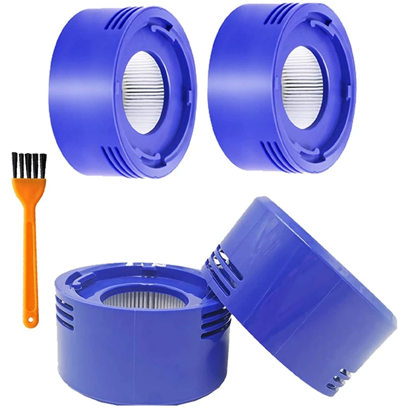 Kit Di Ricambio Per Filtri Sottovuoto Hepa Post Filter Da 4 Pezzi Per Dyson V8 +, V8, V7 Vacuum Cordless Assoluto Per Animali