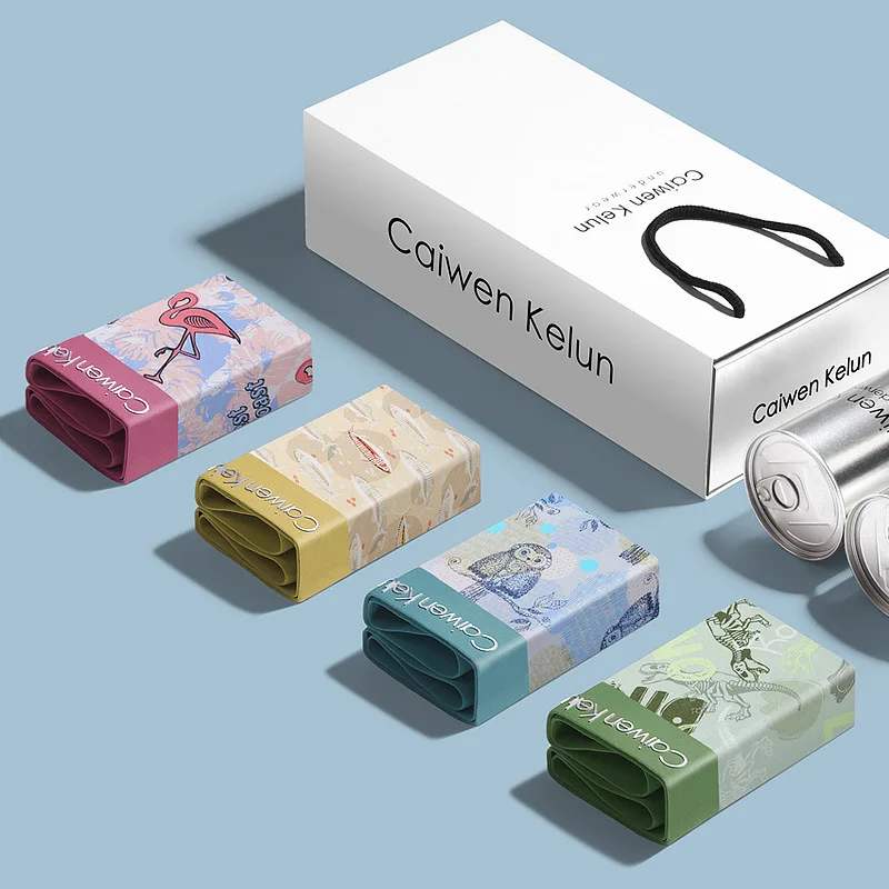 4pcs Men's Seamless Underpants Ice Silk Modal Antibacterial Boxers Trendy plus SizeνckοBoxer Shorts Wholesale