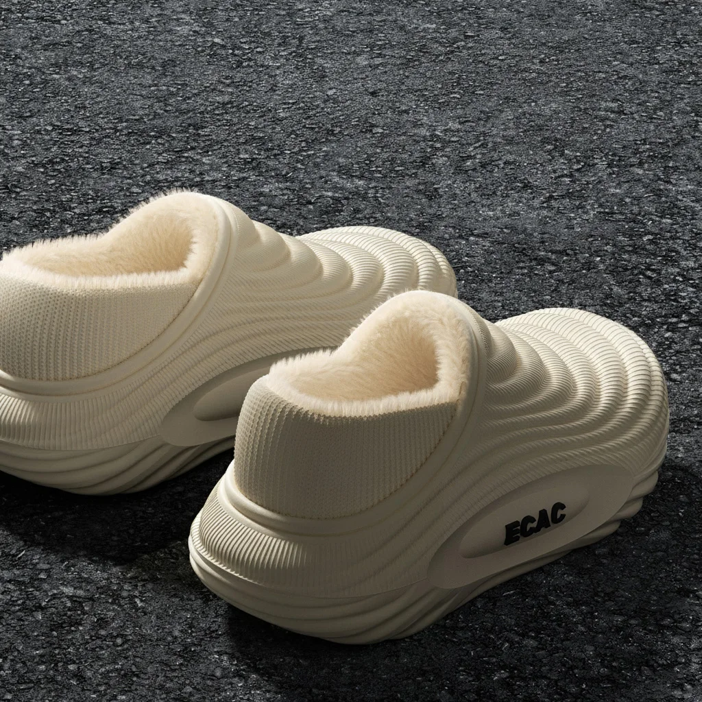 EVA-Winterpantoffeln für Damen und Herren, warm gefüttert, wasserdicht, rutschfest, bequem, für drinnen und draußen, leichte Baumwollclogs_voghion.com