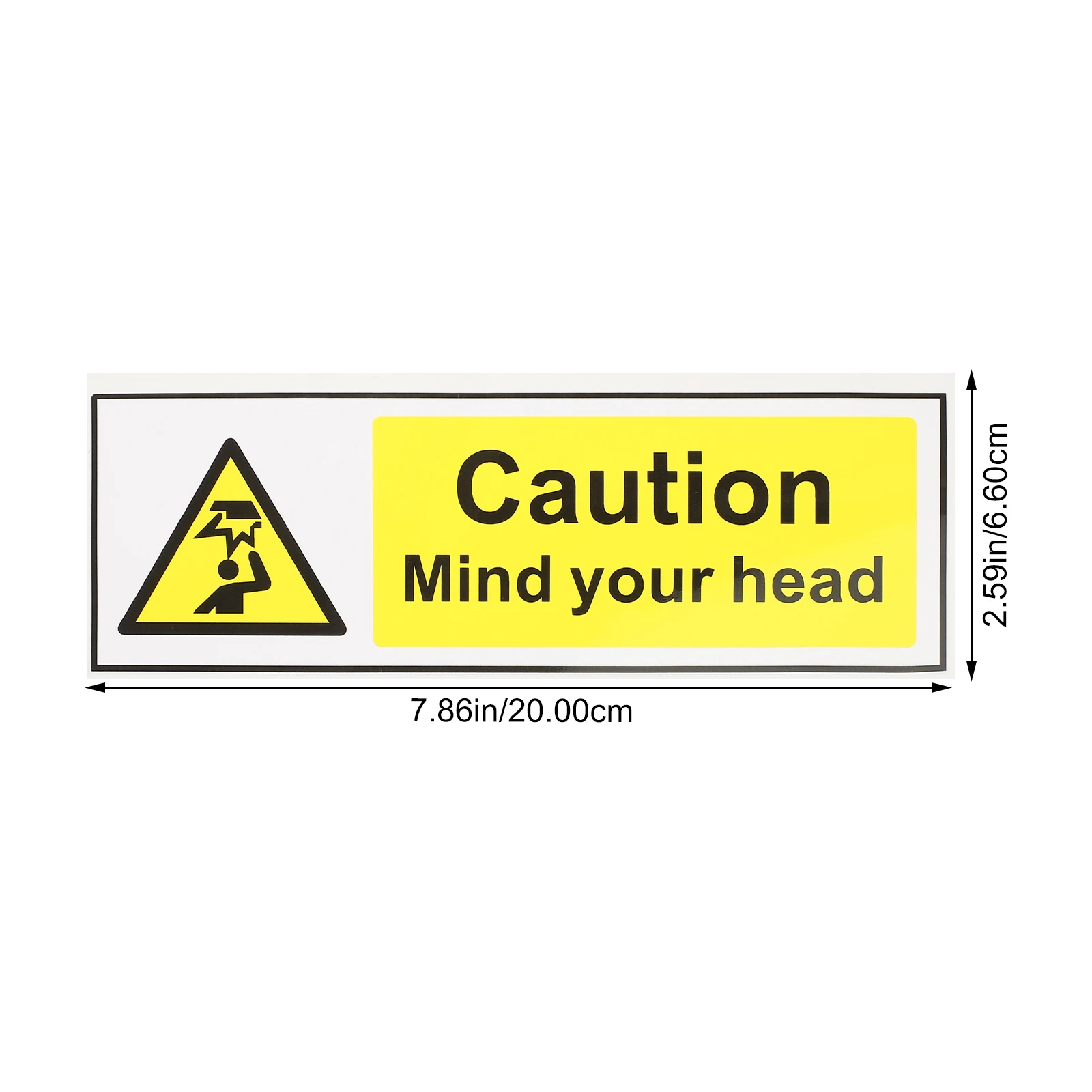 Watch Your Head Sign Low Ceiling Sign Self Adhesive Low Overhead Clearance Warning