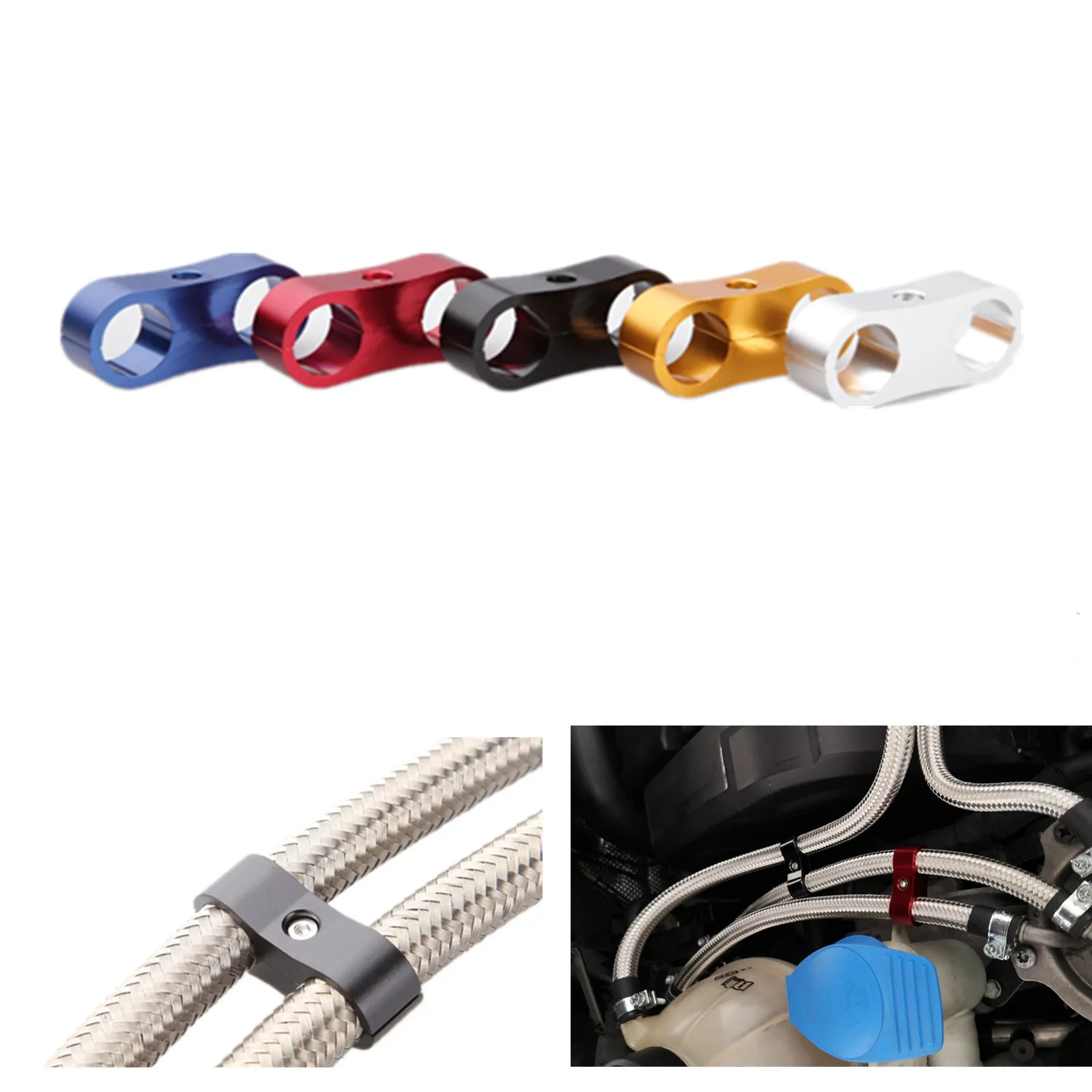 AN -14 (AN14) 25.4MM Braided Hose Separator Clamp Fitting Adapter (Fuel Oil)