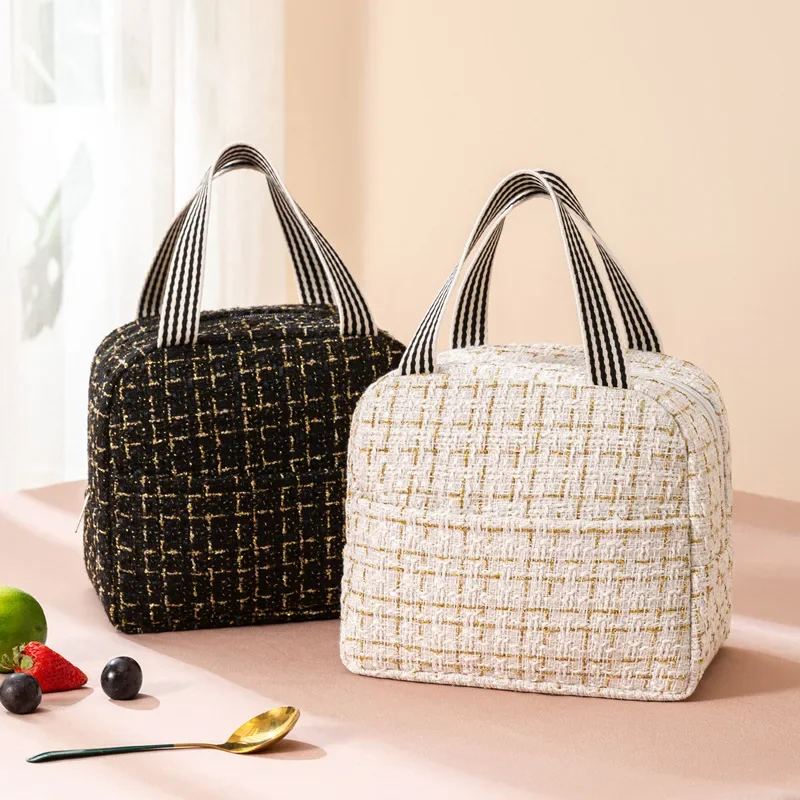 Portable Lunch Bags Thermal Insulated Lunch Box Storage Bag Children's School Box Bag Picnic Storage Large Capacity Tote