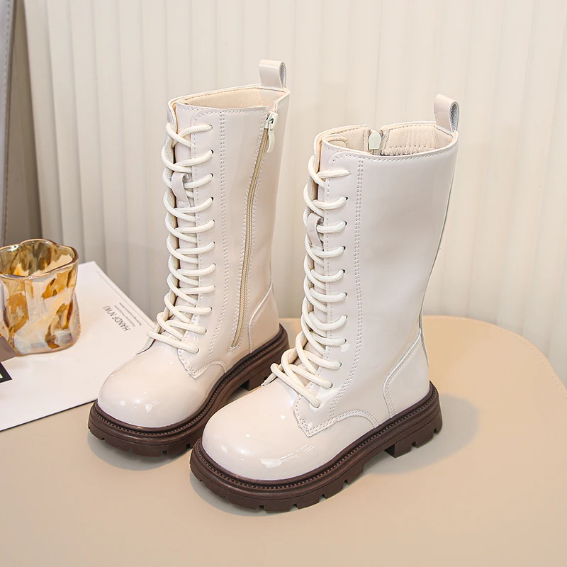 Girls Fleece Winter Boots Soft Sole Breathable Lining