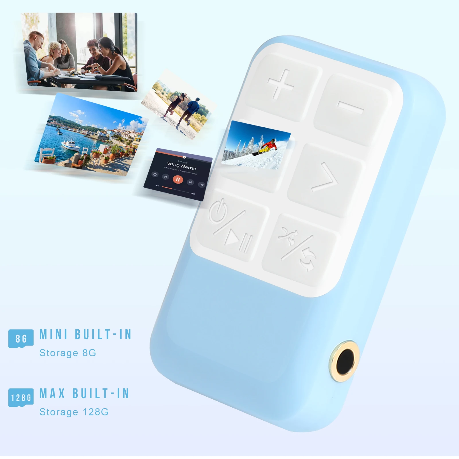 Vandlion X18 ޴ ̴ MP3  ÷̾, ̵  ġ, Hifi  250mAh ũ,   Ŭ MP3, ߿ܿ