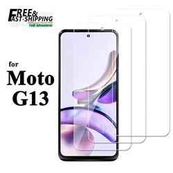Premium Tempered Glass Screen Protector - High Clarity & Durability for 4 PCS (For Moto G13)