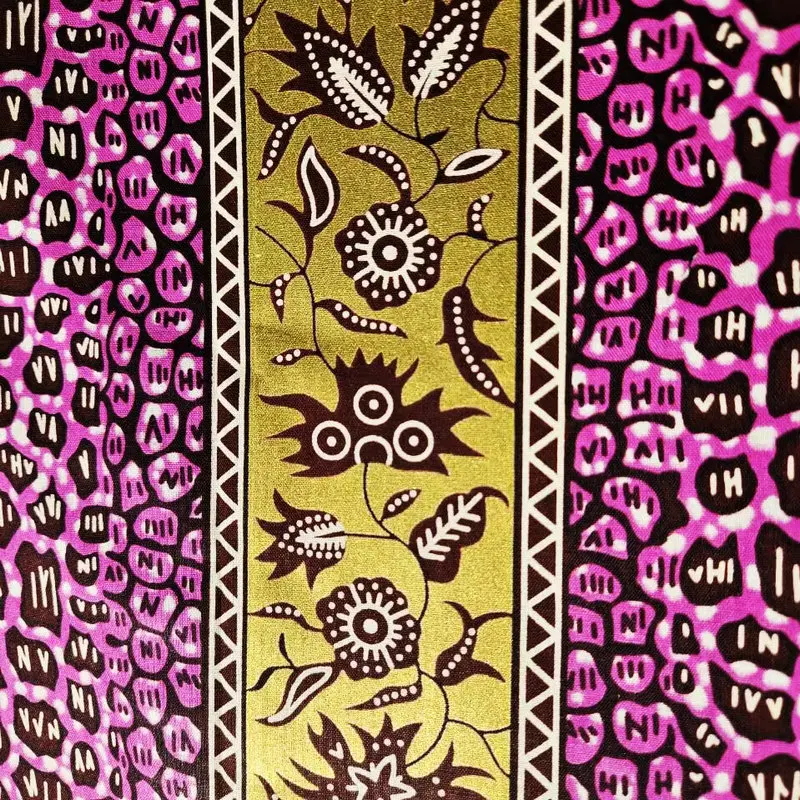 Textile fabric 100% cotton golden wax