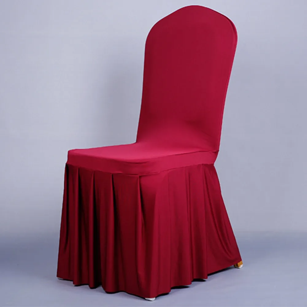 

Ensure a Perfect Fit and Sleek Look with Durable and Practical Hotel Style Banquet Chair Cover Oxford Skirt Chair Cover