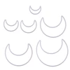 Dream Catcher Using White Plastic Moon Handmade Unique Shape For DIY Dreamcatchers Wreaths Macram Craft Supplies 1