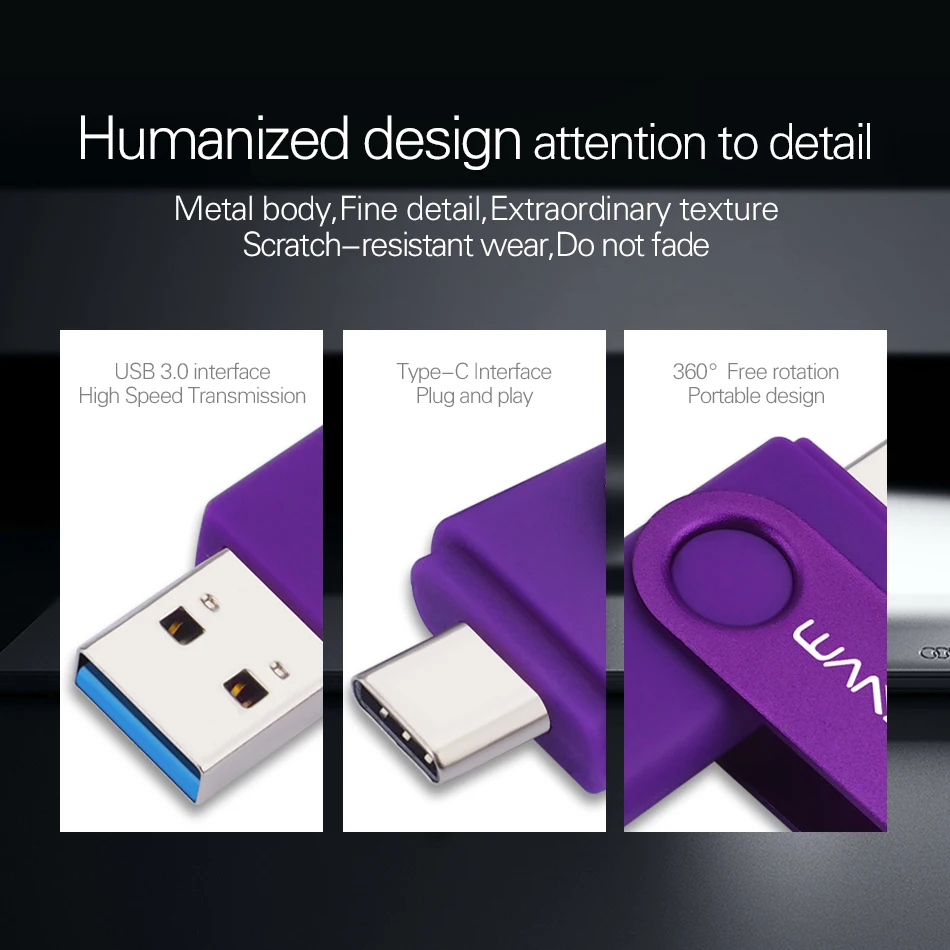 USB Flash Drive 16GB 32GB 64GB 128GB 256GB 512GB TYPE C Type-A For Smartphones Tablet PC