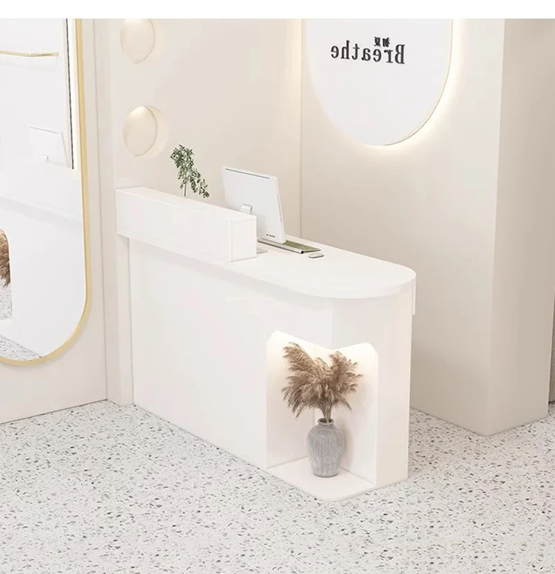 shelves drawers Reception Desks beauty aesthetic design economic Reception Desks clothes store comptoir caisse office furniture