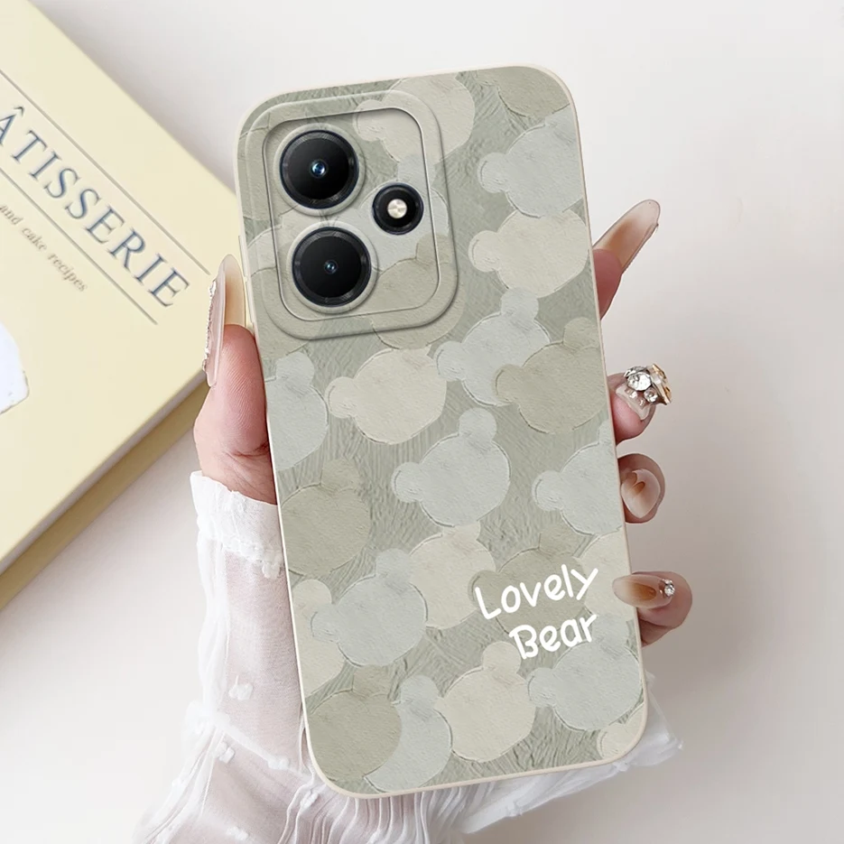 Stylish Painted Soft Silicone Protective Back Cover Case