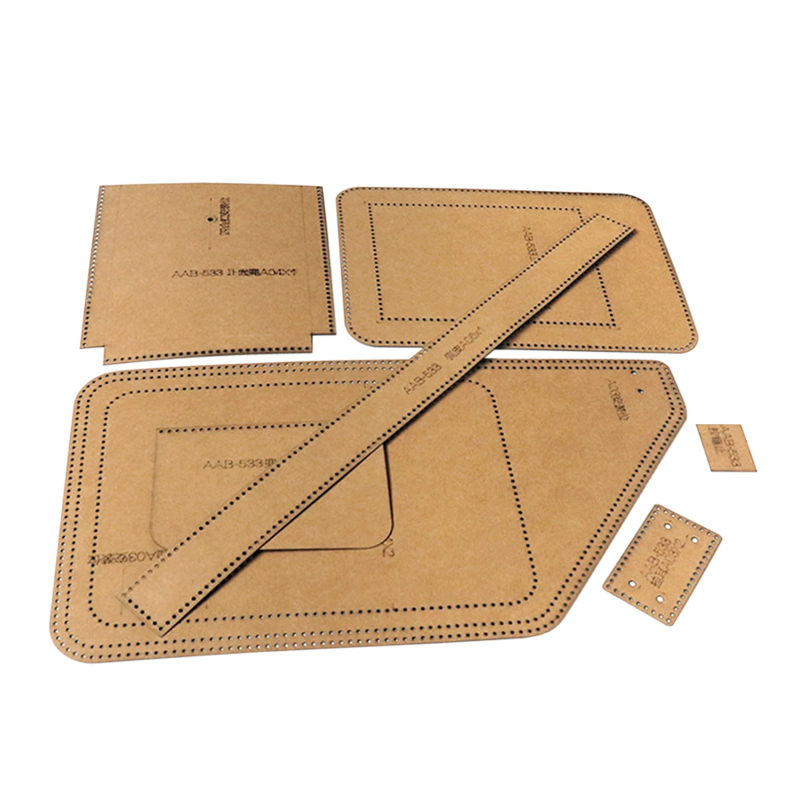 Chest Bag Stencil Fashion Accurate Solid Craft Supply Sewing Pattern Paperboard Reusable DIY Handmade Easy Use Hard Men