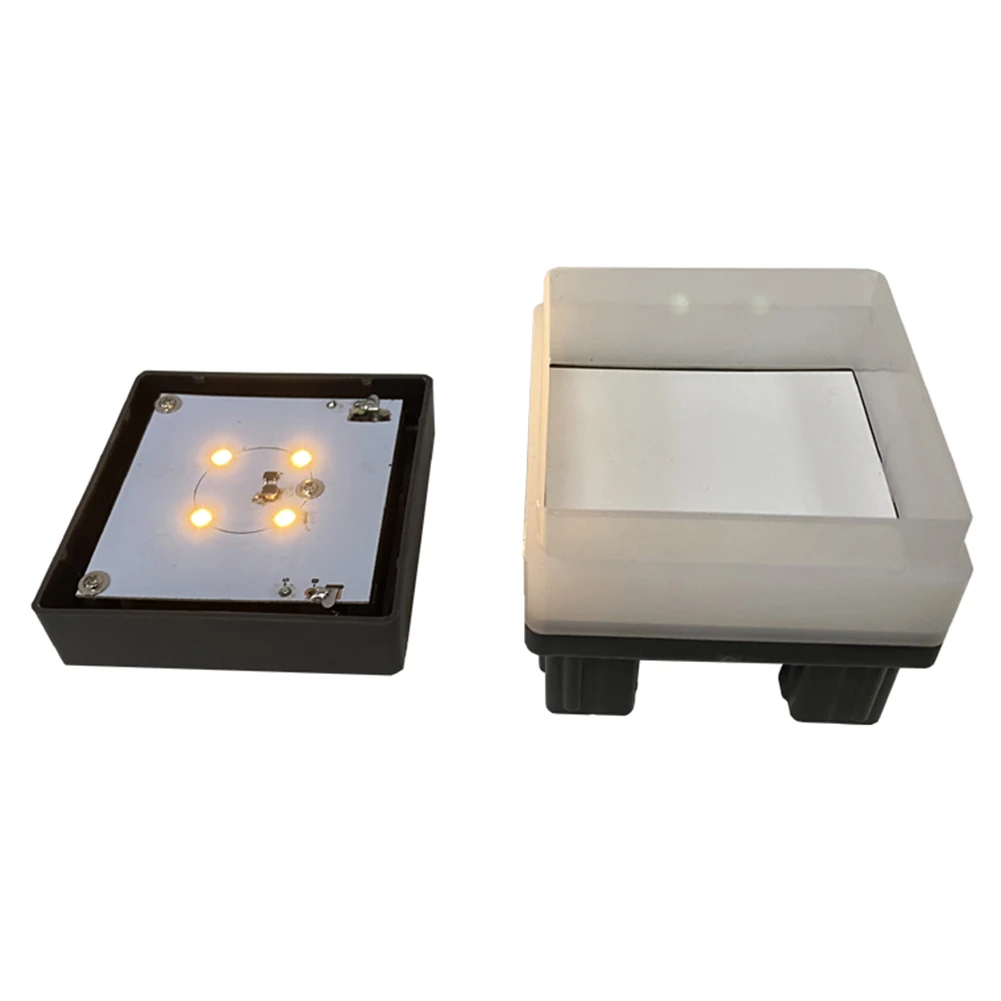 Outdoor Garden Solar LED Fence Lamp Pillar Light Solar Powered Insulating Sheet Insert Switch Waterproof Residential Yard Lamp