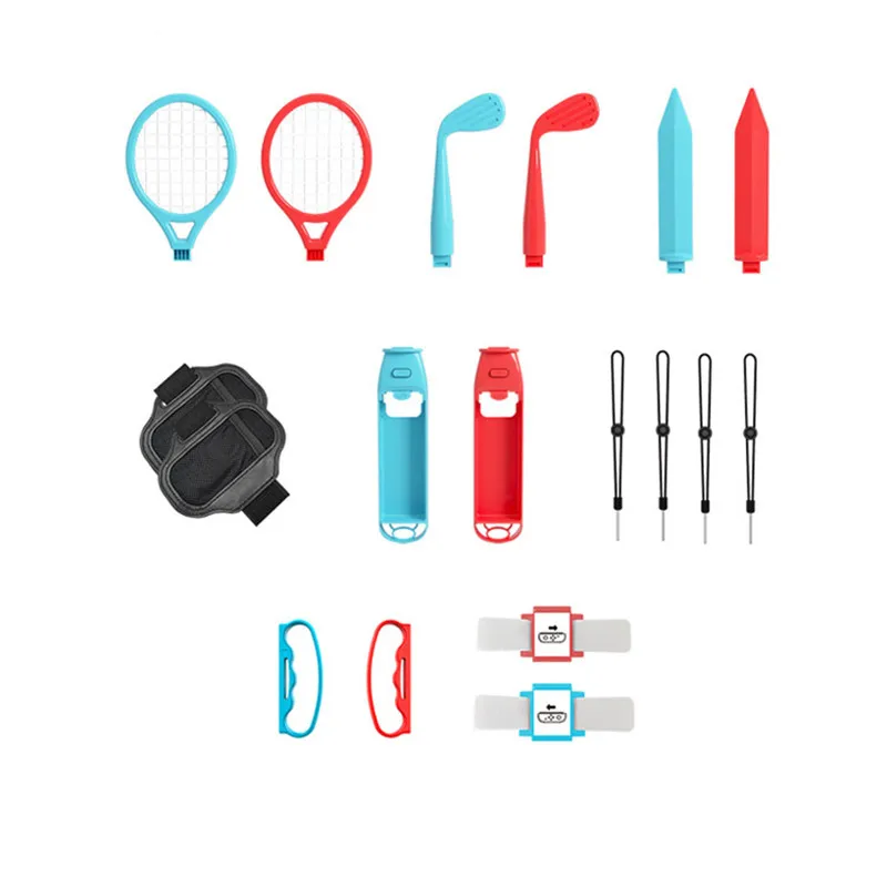 For Nintendo Switch 18 in 1 Sports Accessories Bundle Sports Family Accessories Kit Compatible with Switch/Switch OLED