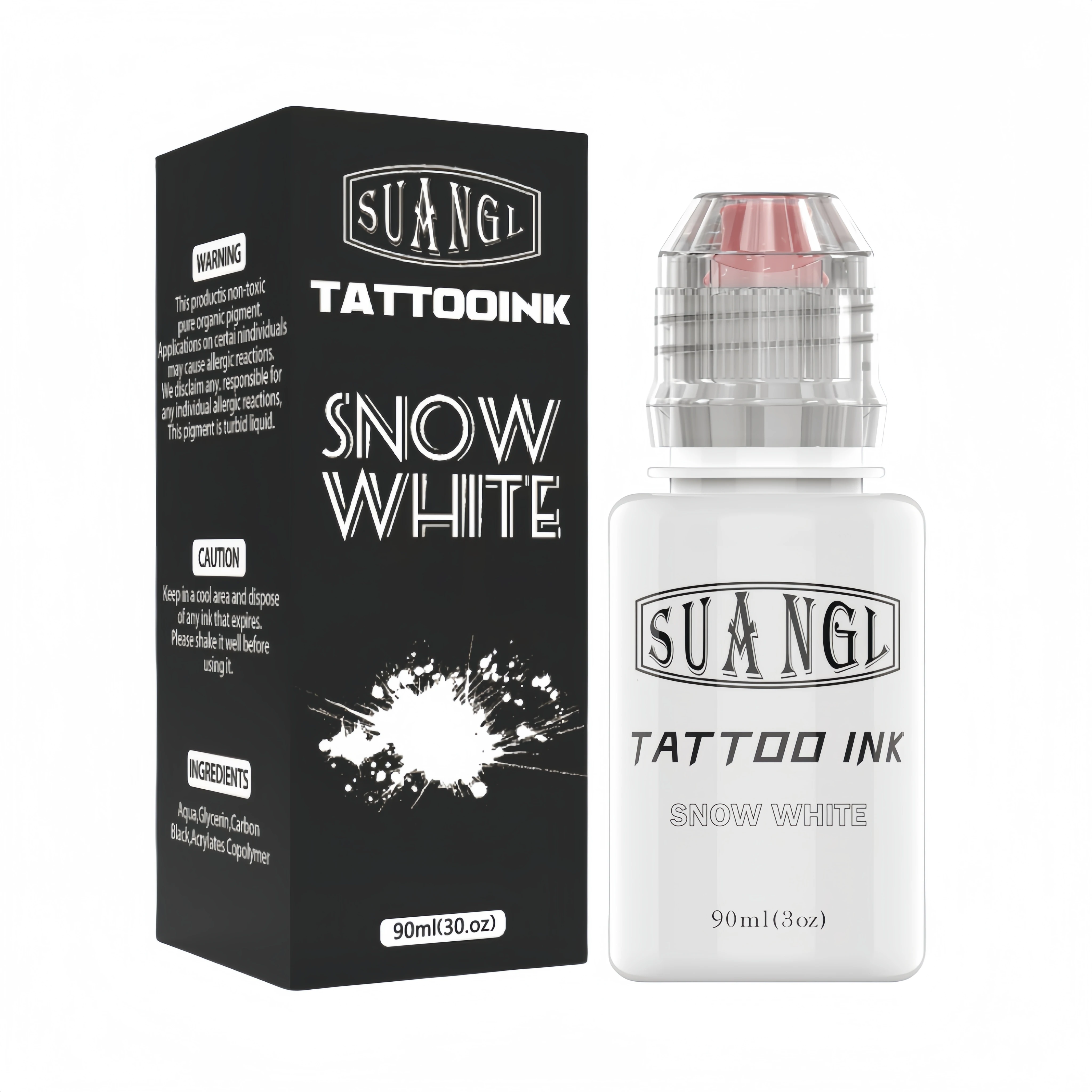 White tattoo ink-Professional tattoo ink with high pigment content-Bold toned white suitable for artists
