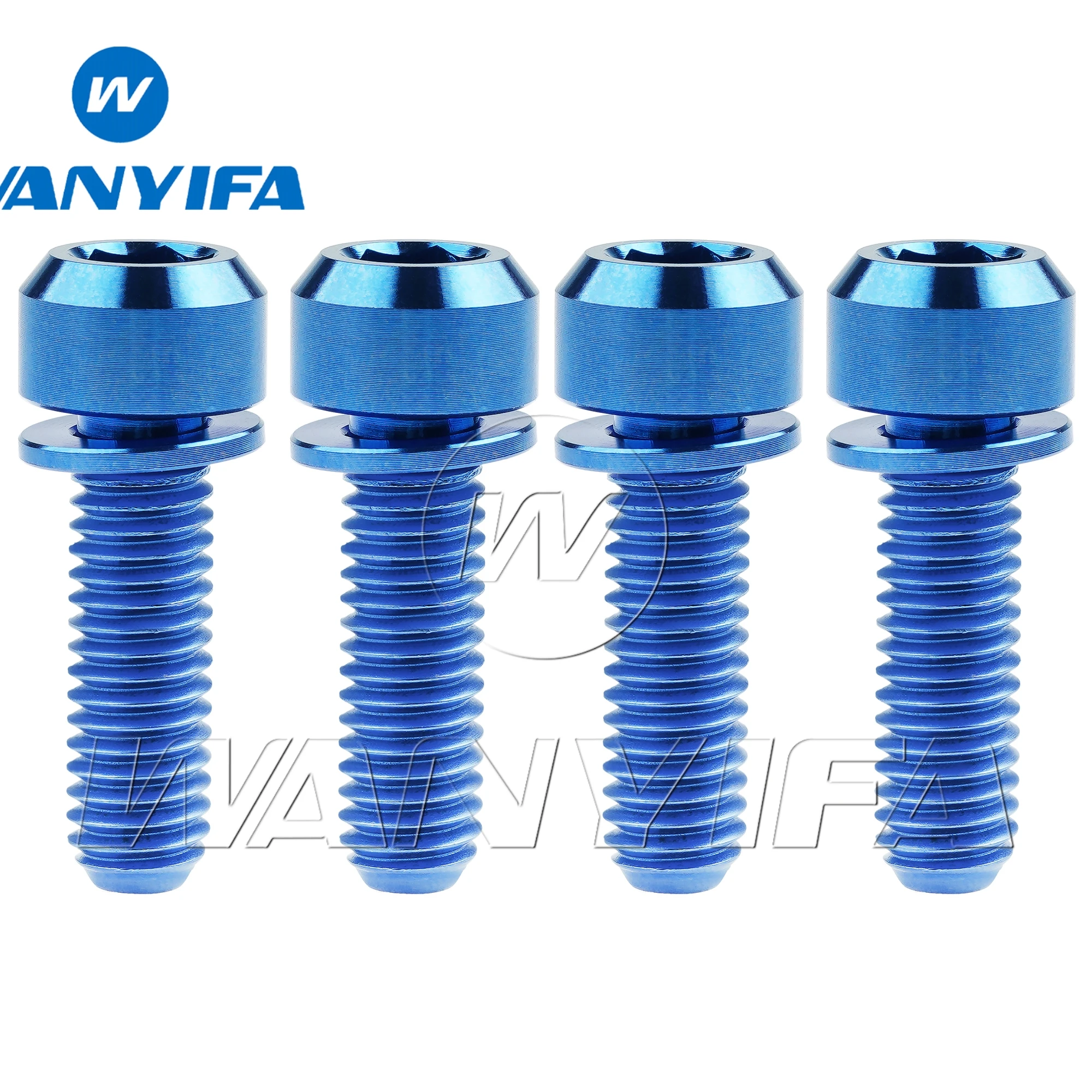 Ruifu Tornillos De Titanio M6 18 Con Arandelas Para Freno De