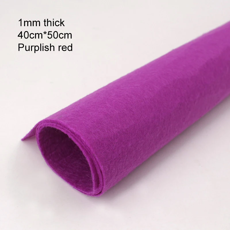 Premium 1mm Thick Square Felt Cloth for DIY Sewing, Crafts, and Home Decoration (40 x 50cm)