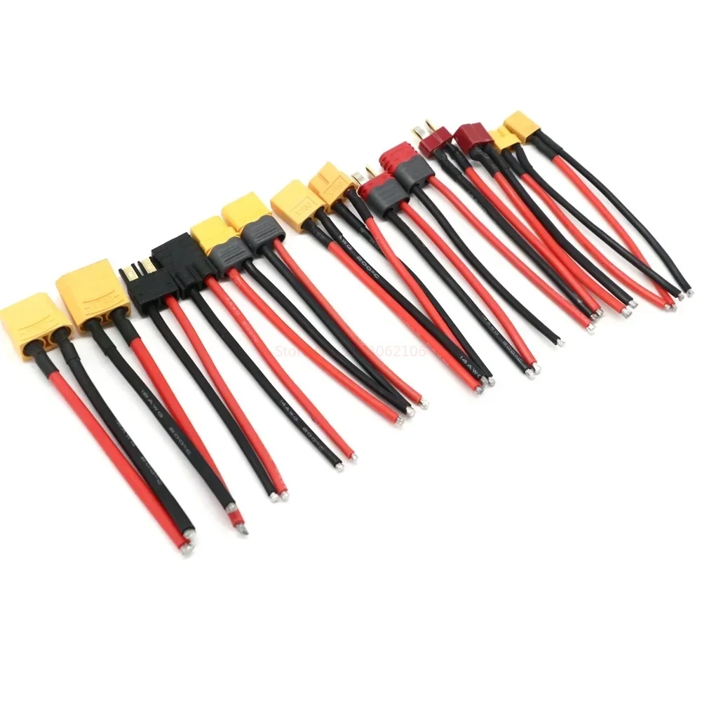 Lot de 6 Connecteurs Batterie Drone XT60 XT90 XT30 T Mâle Femelle 10cm