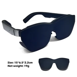 Black Universal AR Glasses Screen Protector and Silicone Lens Cover Shade (Black)