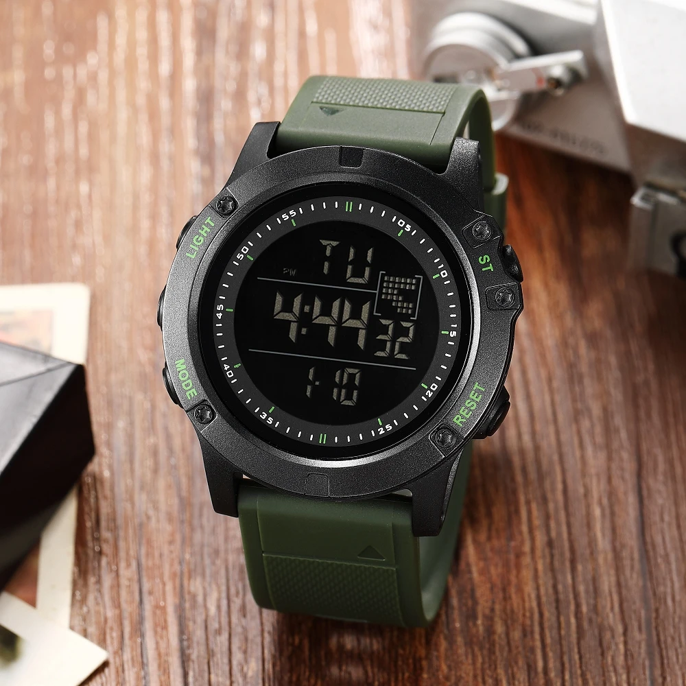 Orologi digali per uomo nero 50M Diving orologio da polso tattico stile G impermeabile elettronico Led orologi milari cronometro di allarme  1511