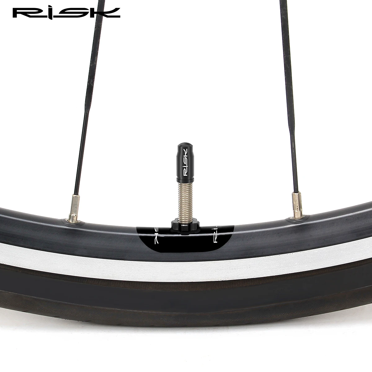 RISK Mountain Road Bicycle Presta Valve Sticker Bike Tire Air Nozzle Protective Adhesive