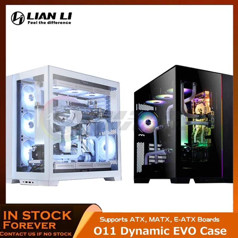 Lian Li O11 Dynamic Evo Case Supporta Atx, Matx, E-Atx Schede, Raffreddamento Ad Acqua Pc Desktop Computer Gaming Cabinet Vetro Temperato