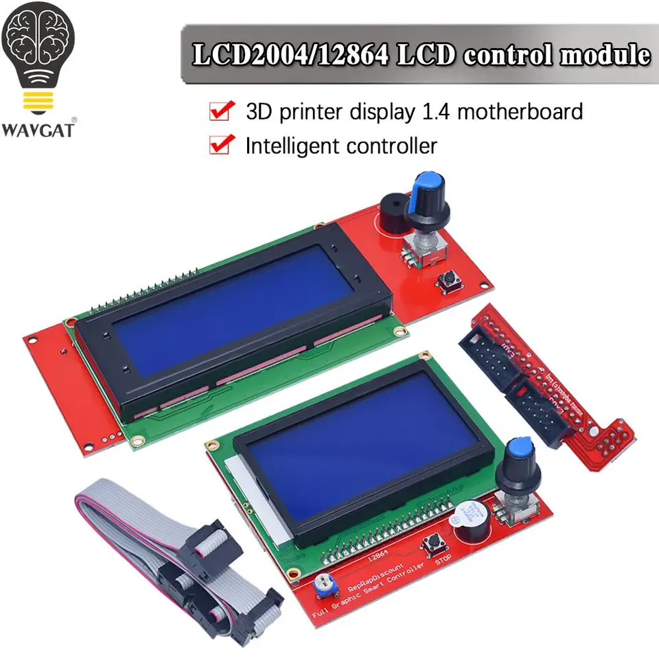 Display Controller LCD 12864 Per Stampanti 3D - Compatibile Con RAMPS 1.4 | Con Lettore SD E Encoder Rotativo