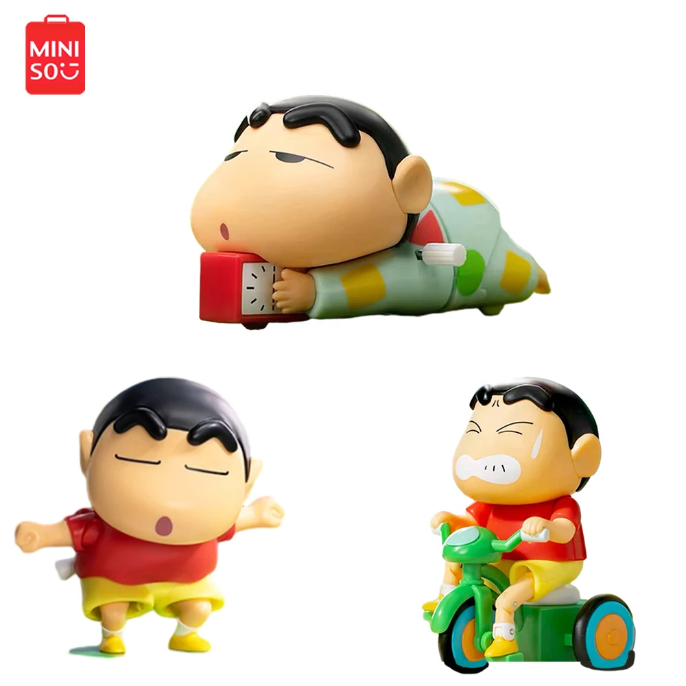 

Новинка Miniso Crayon Shin Chan случайные ранцы для мальчиков и девочек Мобильная заводная игрушка модель украшение для гостиной Аниме периферийные подарки